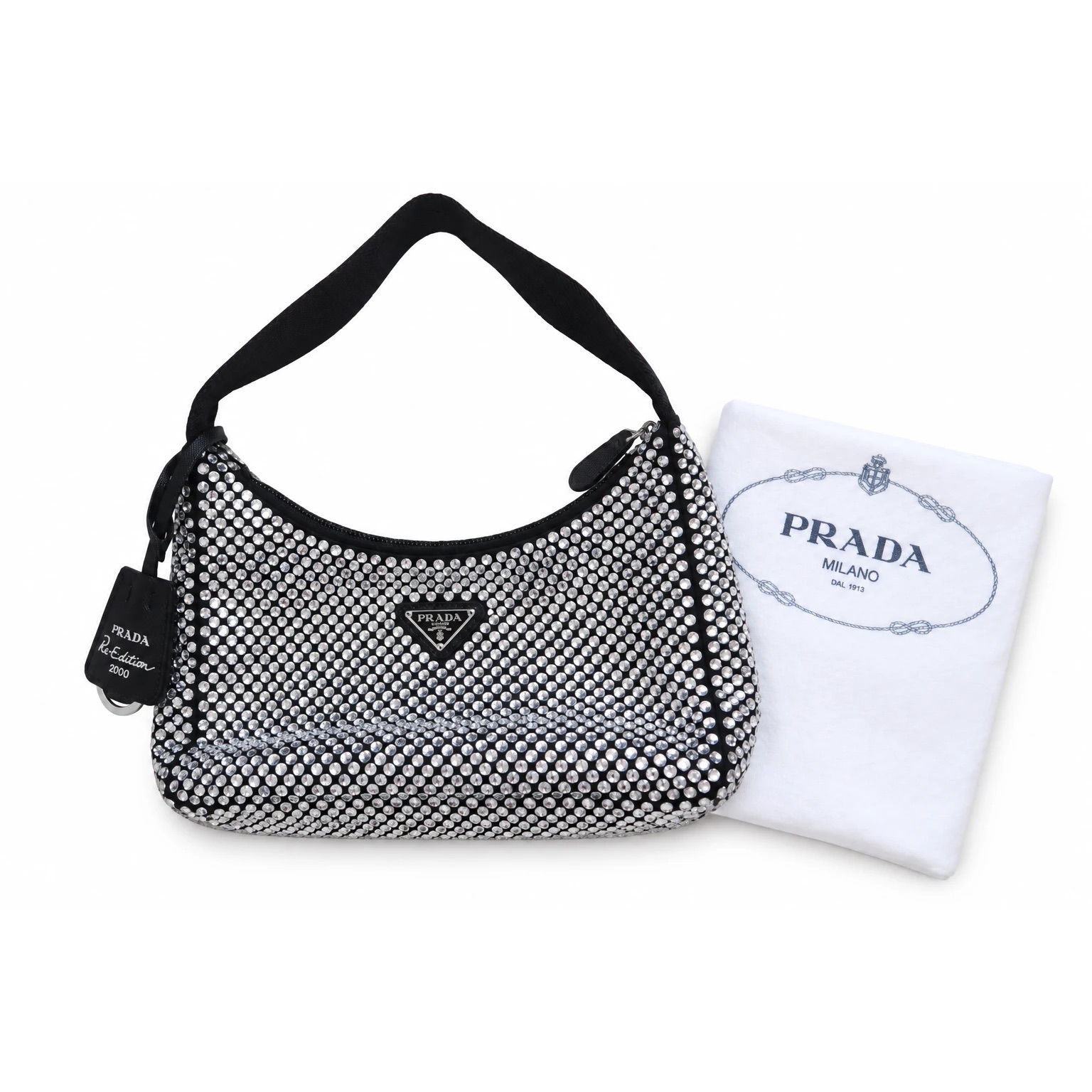 Prada Re-Edition 2000 Crystal Shoulder Bag